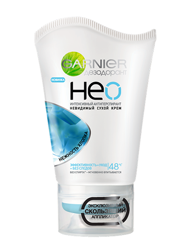 Garnier NEO Нежность хлопка, невидимый сухой крем-дезодорант